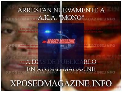 ARRESTAN NUEVAMENTE A A.K.A. "MONO" A DIAS DE PUBLICARLO EN XPOSED MAGAZINE