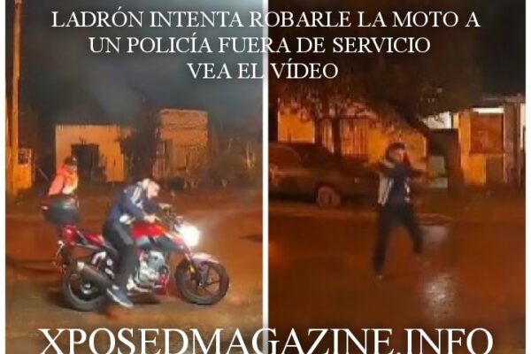 LADRÓN INTENTA ROBARLE LA MOTO A UN POLICÍA FUERA DE SERVICIO VEA EL VÍDEO