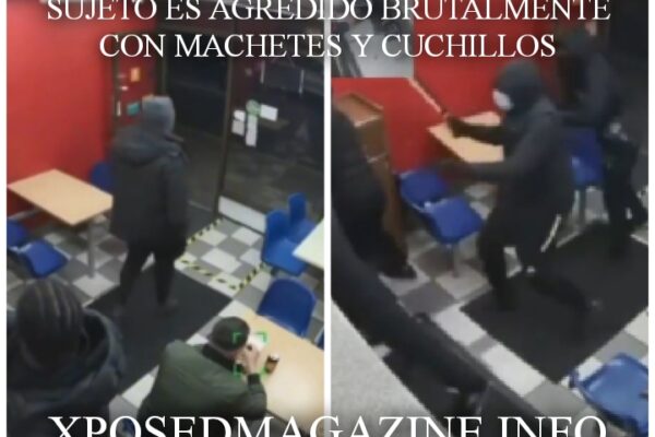 SUJETO ES AGREDIDO BRUTALMENTE CON MACHETES Y CUCHILLOS
