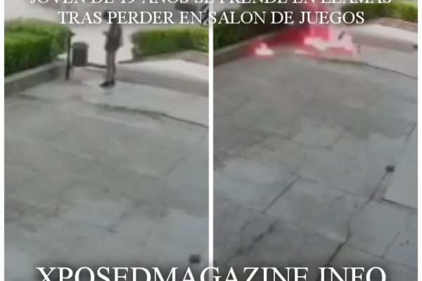 JOVEN DE 19 AÑOS SE PRENDE EN LLAMAS TRAS PERDER EN SALON DE JUEGOS