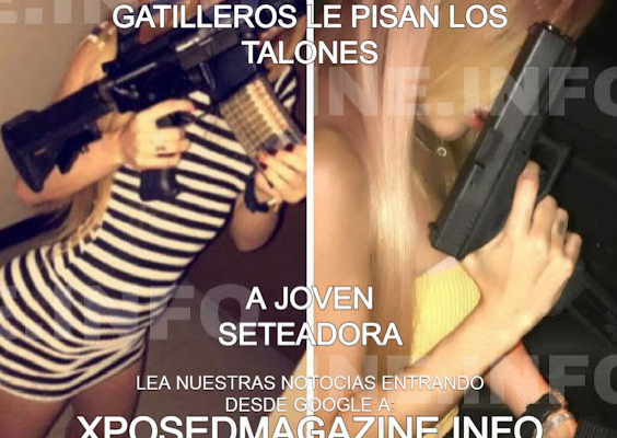 GATILLEROS LE PISAN LOS TALONES A JOVEN SETEADORA