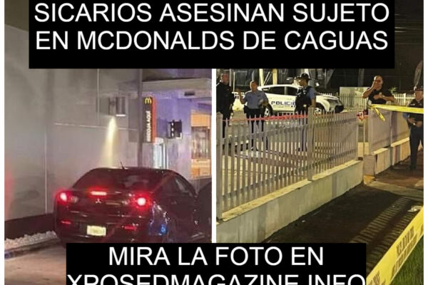 SICARIOS ASESINAN SUJETO EN MCDONALDS DE CAGUA