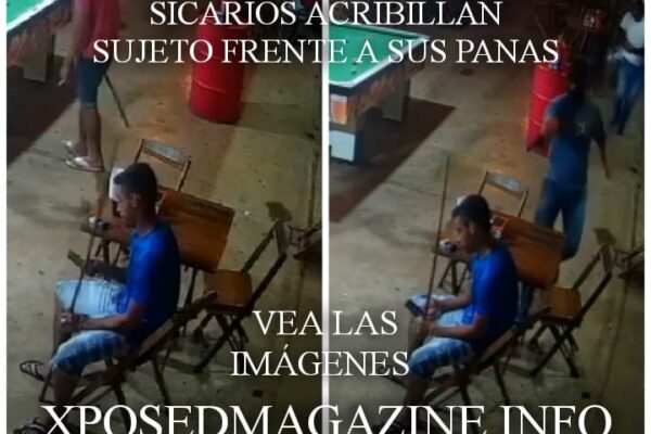 SICARIOS ACRIBILLAN SUJETO FRENTE A SUS PANAS