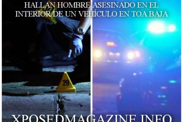 HALLAN HOMBRE ASESINADO EN EL INTERIOR DE UN VEHÍCULO EN TOA BAJA