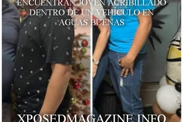 ENCUENTRAN JOVEN ACRIBILLADO DENTRO DE UN VEHÍCULO EN AGUAS BUENAS