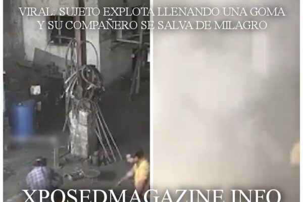 VIRAL: SUJETO EXPLOTA LLENANDO UNA GOMA