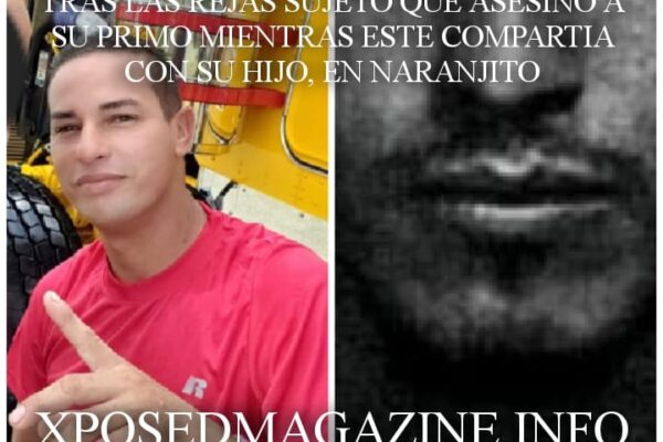 TRAS LAS REJAS SUJETO QUE ASESINO A SU PRIMO MIENTRAS ESTE COMPARTIA CON SU HIJO, EN NARANJITO