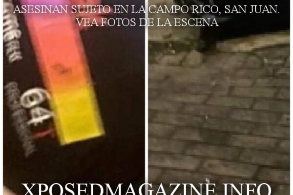 ASESINAN SUJETO EN LA CAMPO RICO, SAN JUAN VEA FOTOS DE LA ESCENA