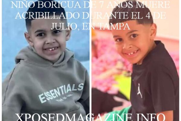 NIÑO BORICUA DE 7 AÑOS MUERE ACRIBILLADO DURANTE EL 4 DE JULIO, EN TAMPA