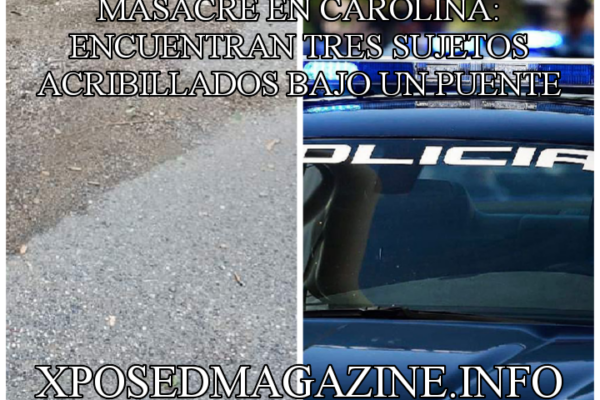 MASACRE EN CAROLINA: ENCUENTRAN TRES SUJETOS ACRIBILLADOS BAJO UN PUENTE