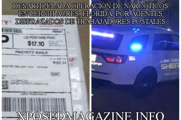 DESARTICULADA OPERACIÓN DE NARCÓTICOS EN LEHIGH ACRES, FLORIDA, POR AGENTES DISFRAZADOS DE TRABAJADORES POSTALES