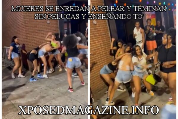 MUJERES SE ENREDAN A PELEAR Y TEMINAN SIN PELUCAS Y ENSEÑANDO TO’