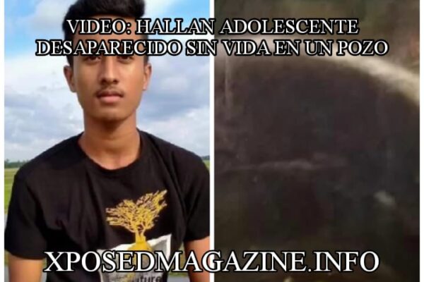 VIDEO: HALLAN ADOLESCENTE DESAPARECIDO  SIN VIDA EN UN POZO