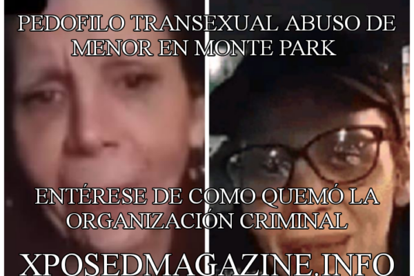 PEDOFILO TRANSEXUAL ABUSO DE MENOR EN MONTE PARK ENTÉRESE DE COMO QUEMÓ LA ORGANIZACIÓN CRIMINAL