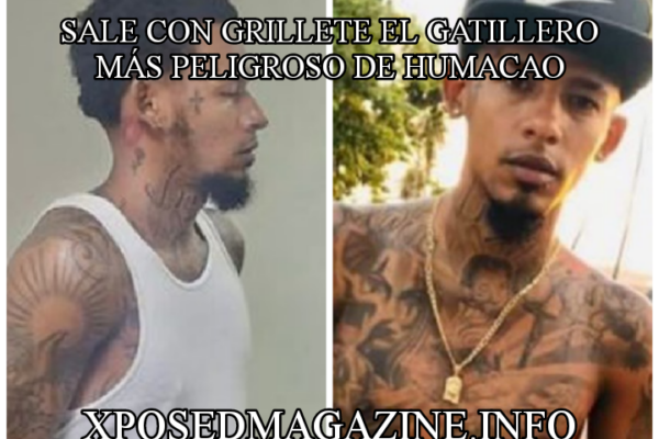 SALE CON GRILLETE EL GATILLERO MÁS PELIGROSO DE HUMACAO