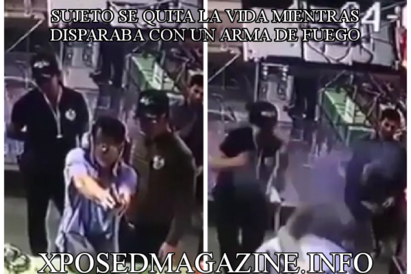 SUJETO SE QUITA LA VIDA MIENTRAS DISPARABA CON UN ARMA DE FUEGO