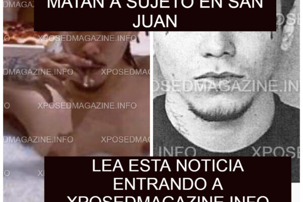 MATAN A SUJETO EN SAN JUAN