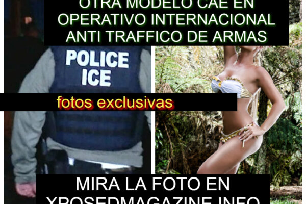 OTRA MODELO CAE EN OPERATIVO INTERNACIONAL ANTI TRAFFICO DE ARMAS