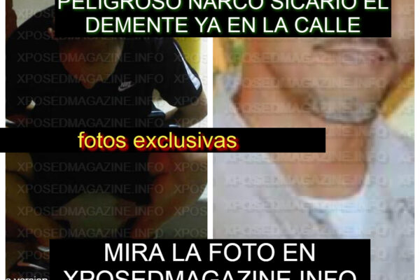 PELIGROSO NARCO SICARIO EL DEMENTE YA EN LA CALLE