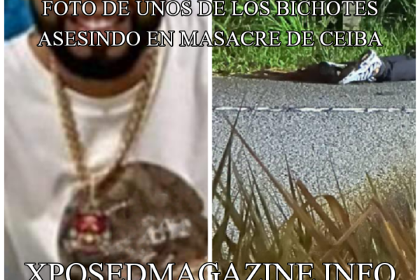 FOTO DE UNOS DE LOS BICHOTES ASESINDO EN MASACRE DE CEIBA