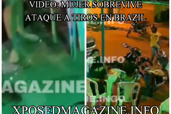 VIDEO: MUJER SOBREVIVE ATAQUE A TIROS EN BRAZIL