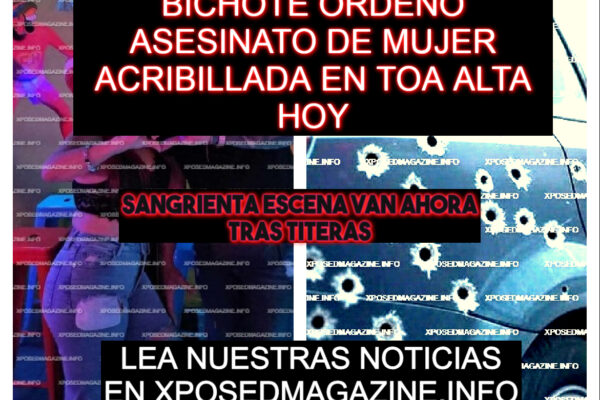 BICHOTE ORDENO ASESINATO DE MUJER ACRIBILLADA EN TOA ALTA HOY