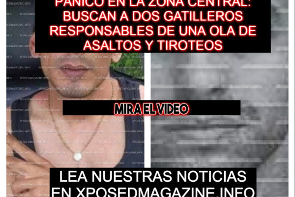 PÁNICO EN LA ZONA CENTRAL: BUSCAN A DOS GATILLEROS RESPONSABLES DE UNA OLA DE ASALTOS Y TIROTEOS
