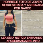 HORRIBLE FOTO DE JOVEN SECUESTRADA Y ASESINADA POR NARCO